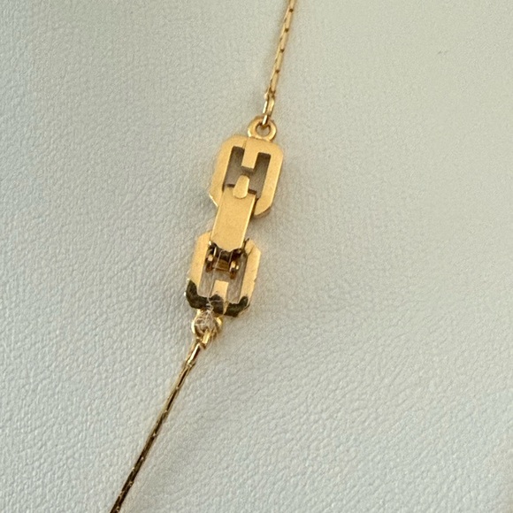 Givenchy Gold Pendant Necklace with Crystal Accent - Picture 3 of 4